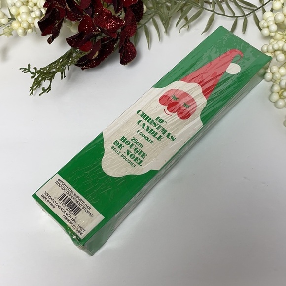 Vintage 10” Christmas Tapered Candles “Filled Stockings” - Picture 3 of 6